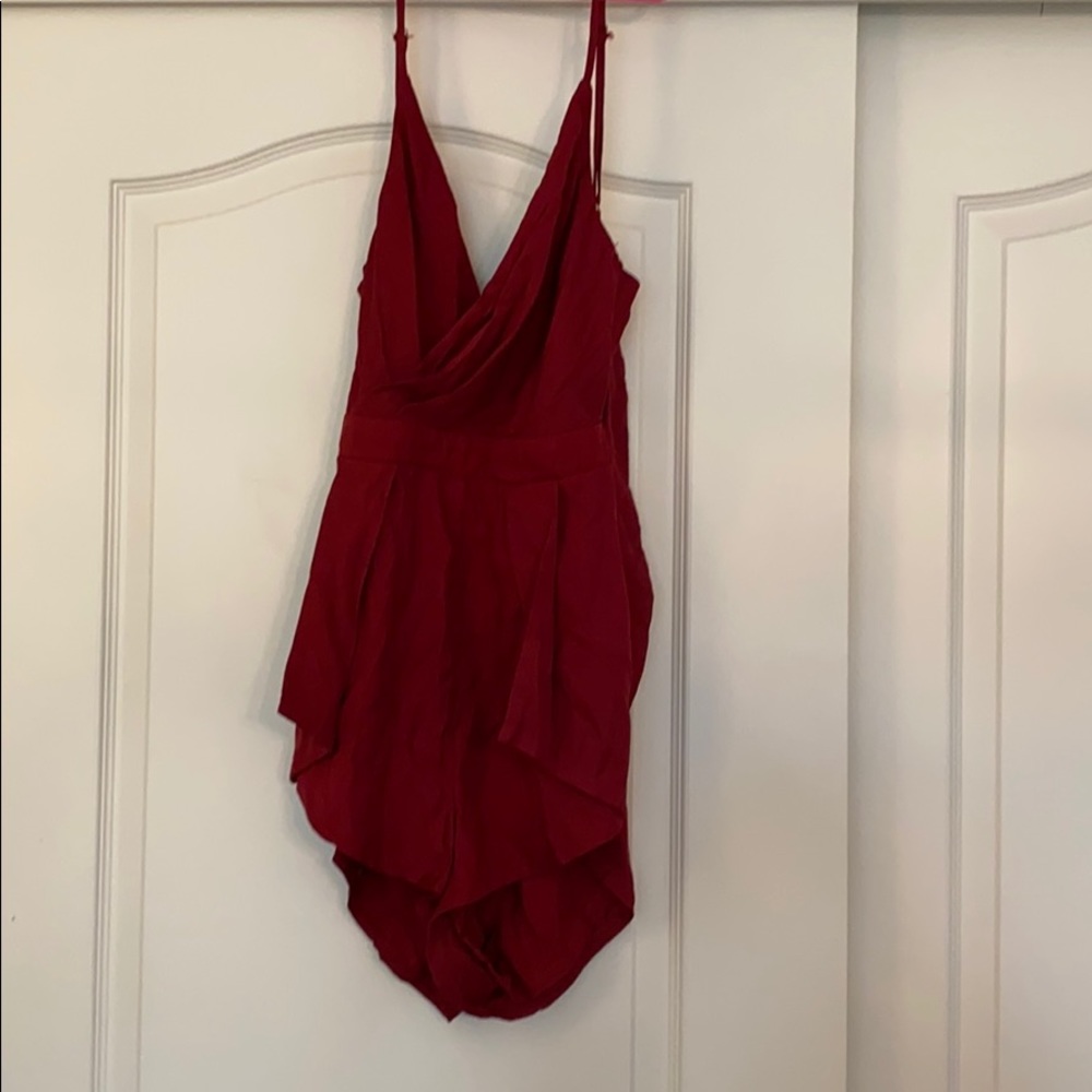 maroon showpo romper